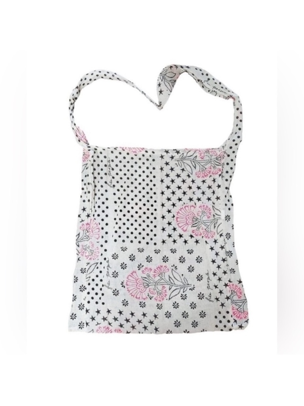 Free People Stars and Dots and Flowers Slouchy Boho Shopping Tote - Picture 2 of 8